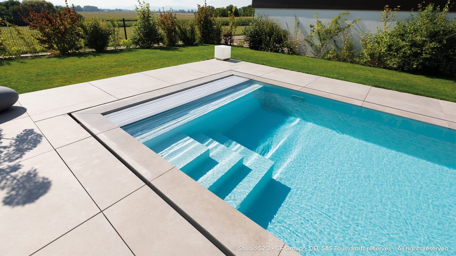 automatic slatted cover for pool DEL