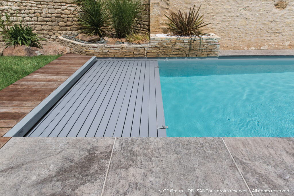 automatic slatted cover in-ground for pool DEL