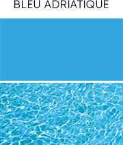 Liner bleu adriatique rendu en eau