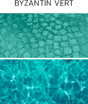 Green Byzantine liner rendered in water