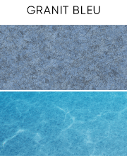 Liner granit bleu rendu en eau