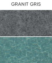 Liner granit gris rendu en eau