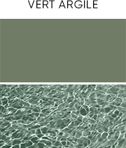 Liner vert argile rendu en eau